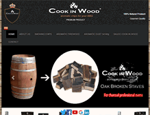 Tablet Screenshot of cookinwood.com